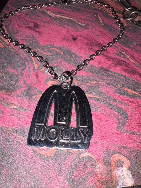 McDonald's Other - McDonald's Silver-Tone Logo Pendant Necklace on Silver Chain